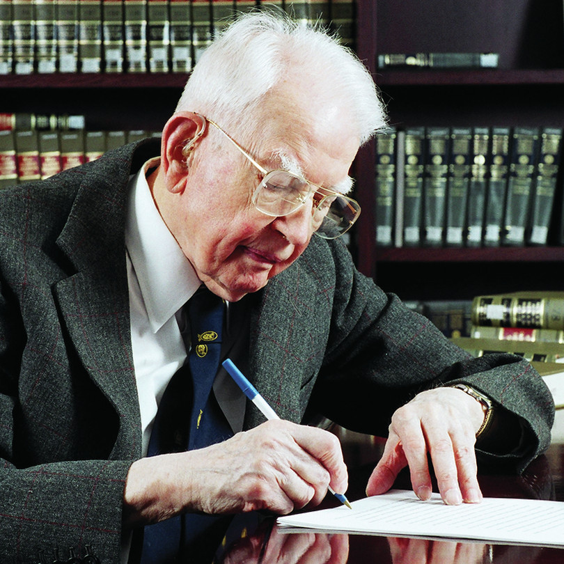 Portrait of Ronald Coase